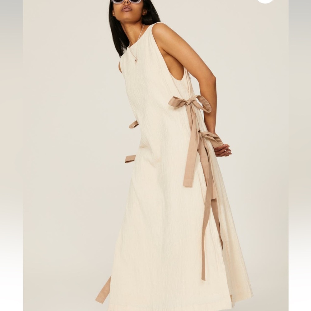 Pamela Love Cream Tie Dress